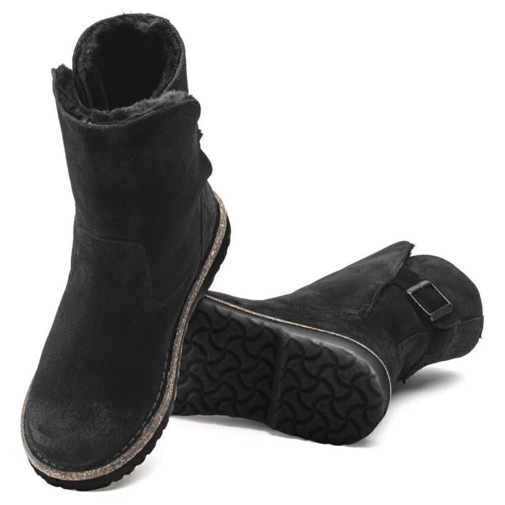 Birkenstock Upsalla Shearling Lined black Sherpa suede Boots 37 - Picture 6 of 15